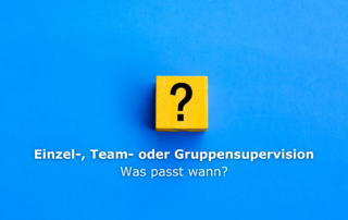 Einzel-, Team- oder Gruppensupervision